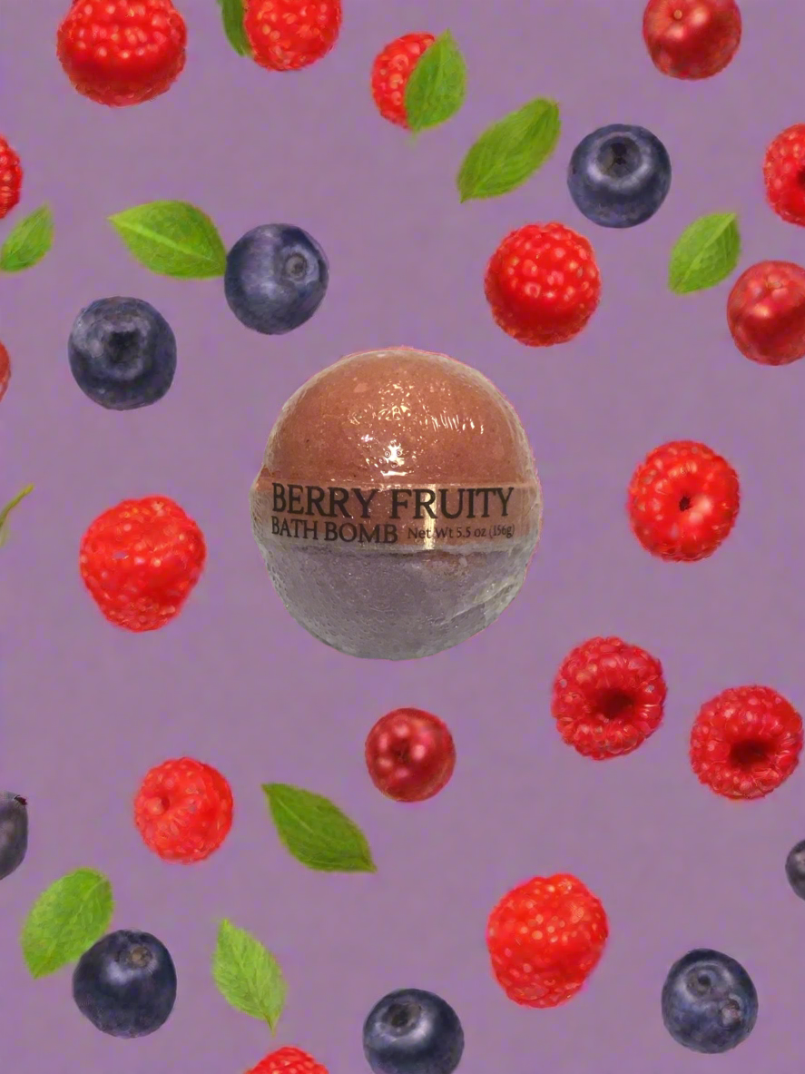 Berry Fruity Large Bath Bomb 6oz
