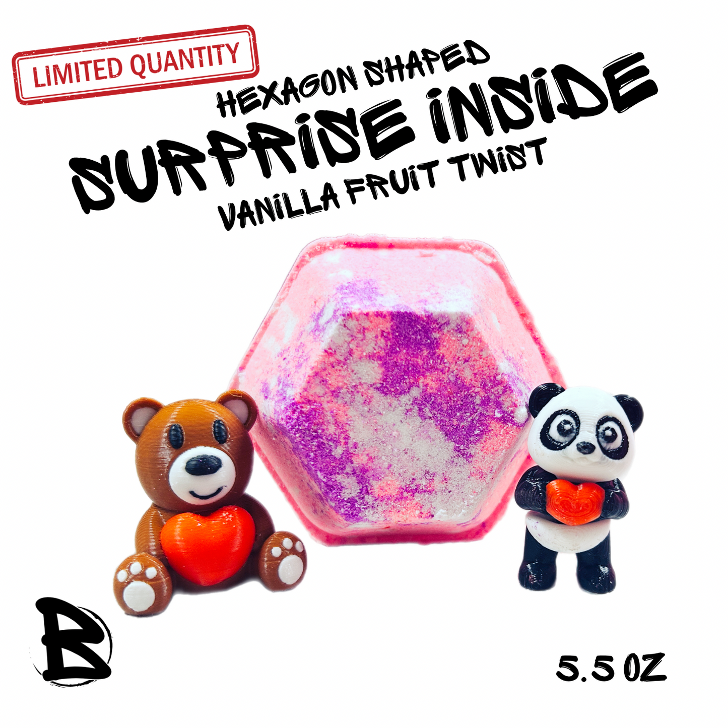 Surprise Inside Hexagon 5.5 oz Bath Bomb