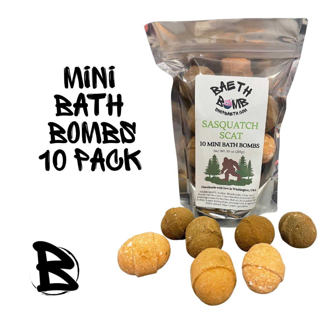 Squatch Scat Mini Bath Bomb 10 pack