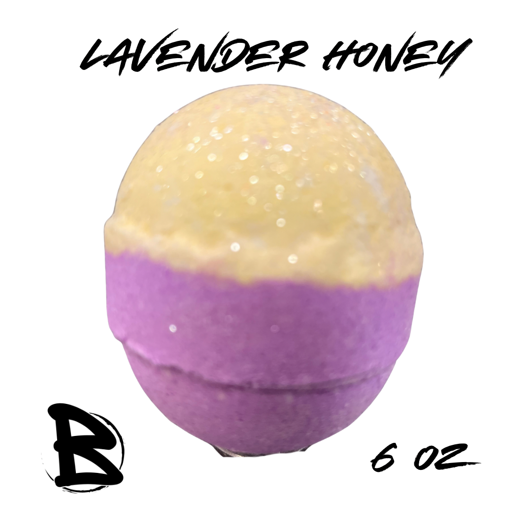 Lavender Honey Large Bath Bomb 6oz