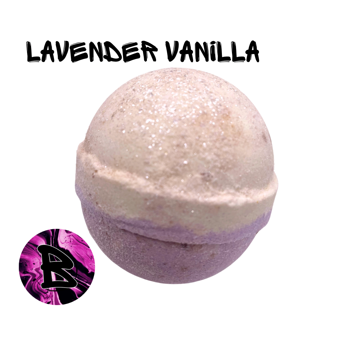 Lavender Vanilla Large Bath Bomb 6oz