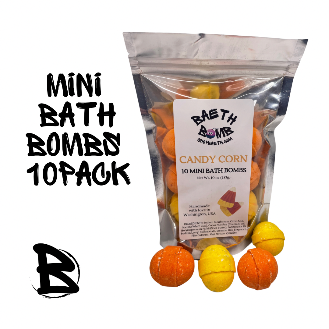 Candy Corn Mini Bath Bomb 10 pack