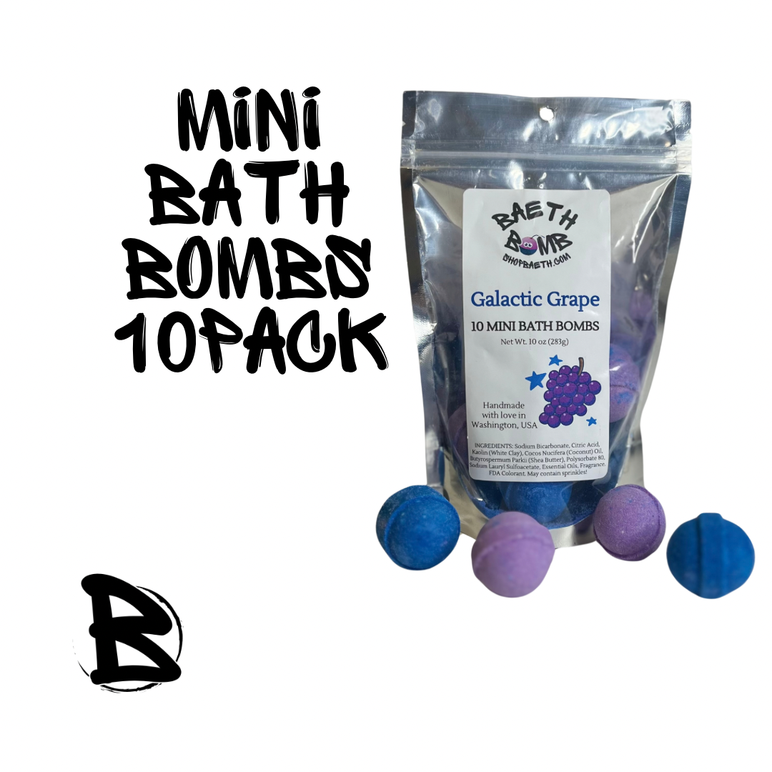 Galactic Grape Mini Bath Bomb 10 pack