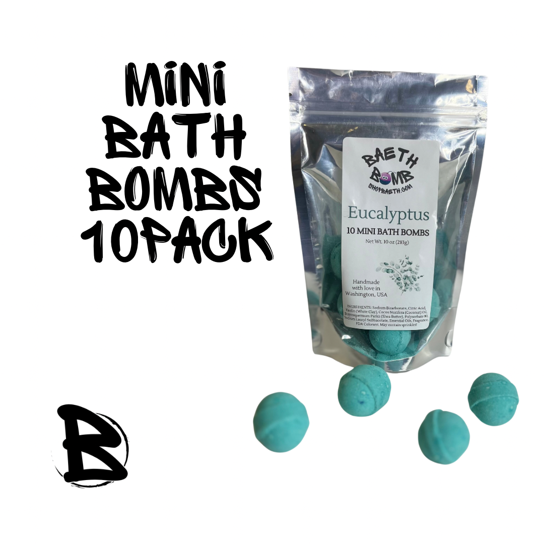Eucalyptus Mini Bath Bomb 10 pack