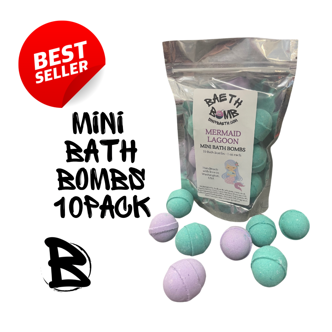 Mermaid Lagoon Mini Bath Bomb 10 pack