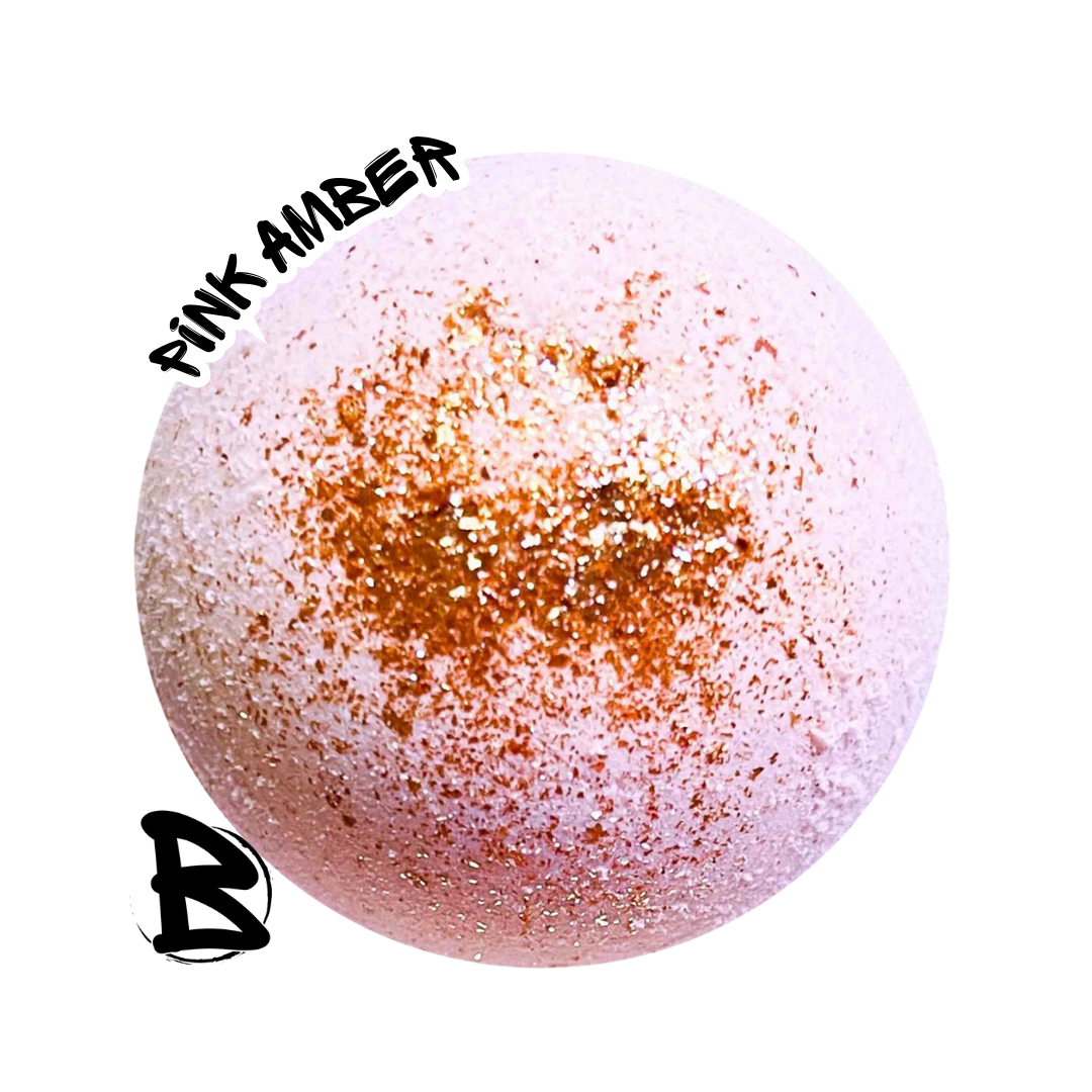 Pink Amber Large Bath Bomb 6oz