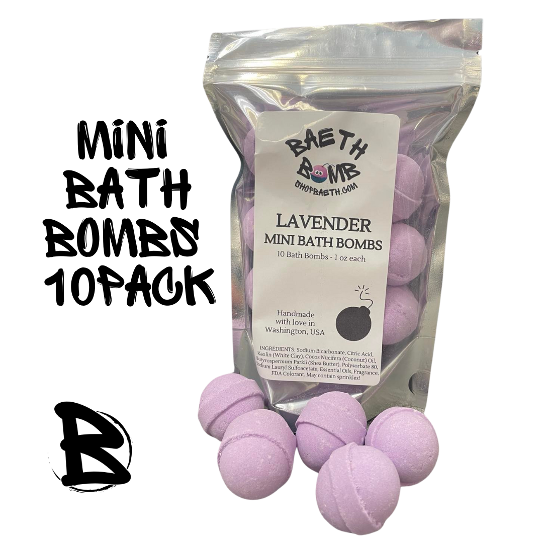 Lavender Mini Bath Bomb 10 pack