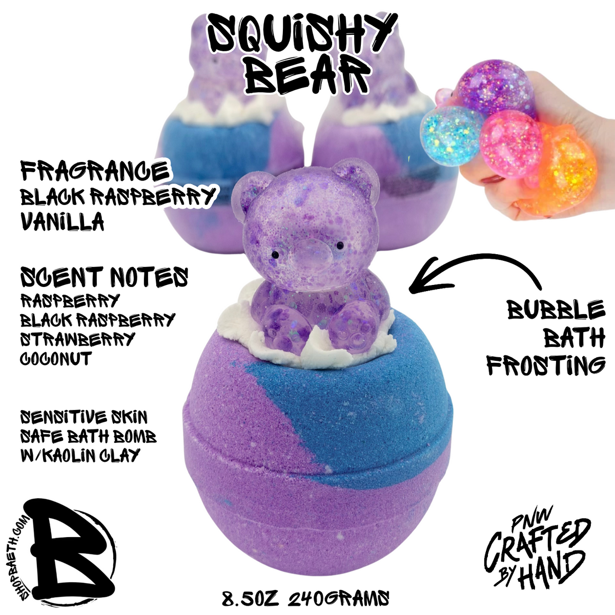 Squishy Bear Bubble Bath Bomb
