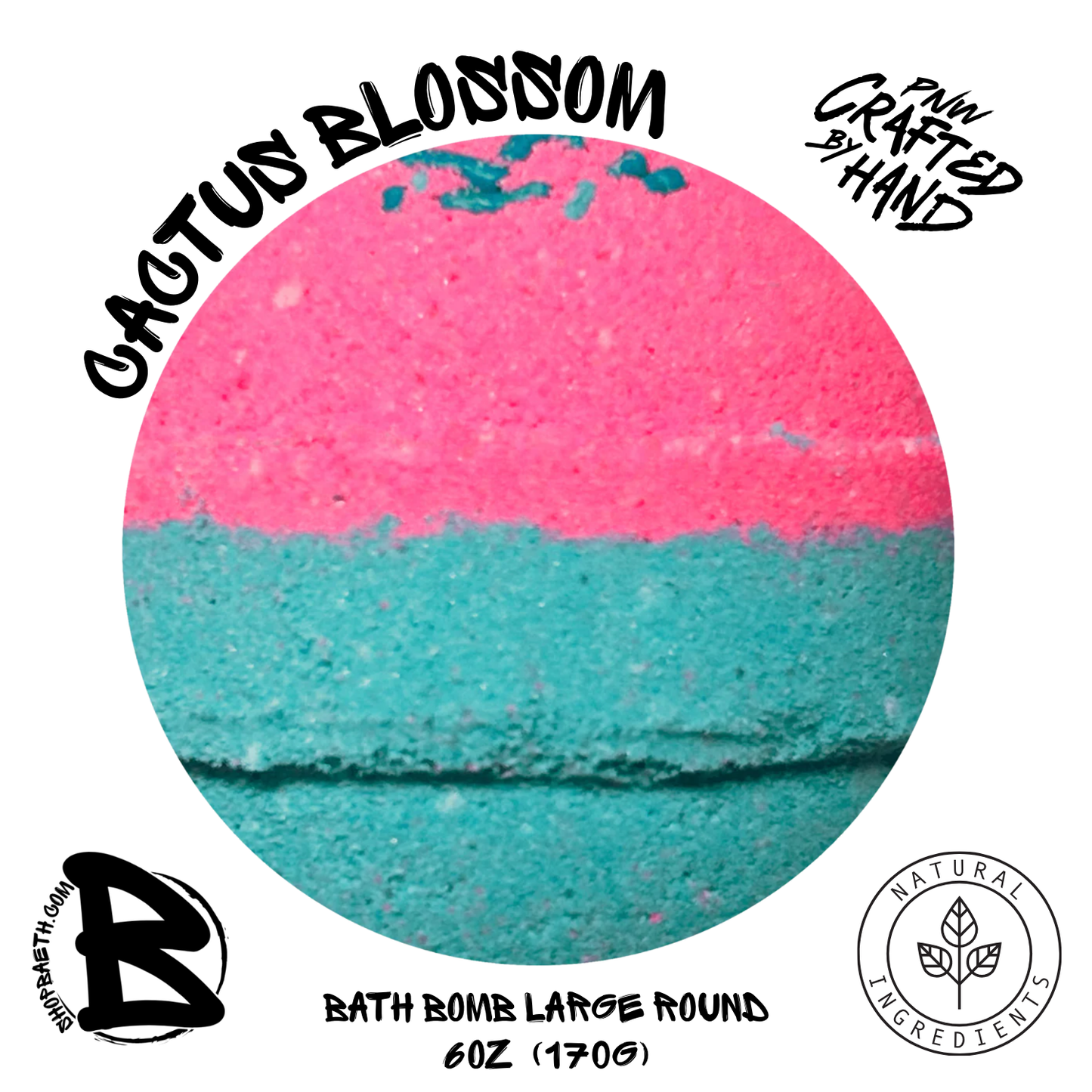 Cactus Blossom Large Bath Bomb 6oz