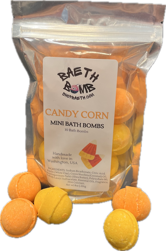 Candy Corn Mini Bath Bomb