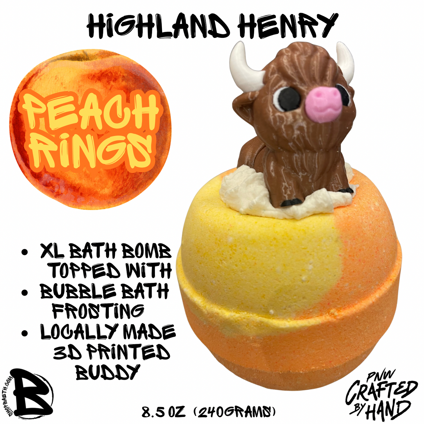 Highland Henry Cow Bubble Bath Bomb