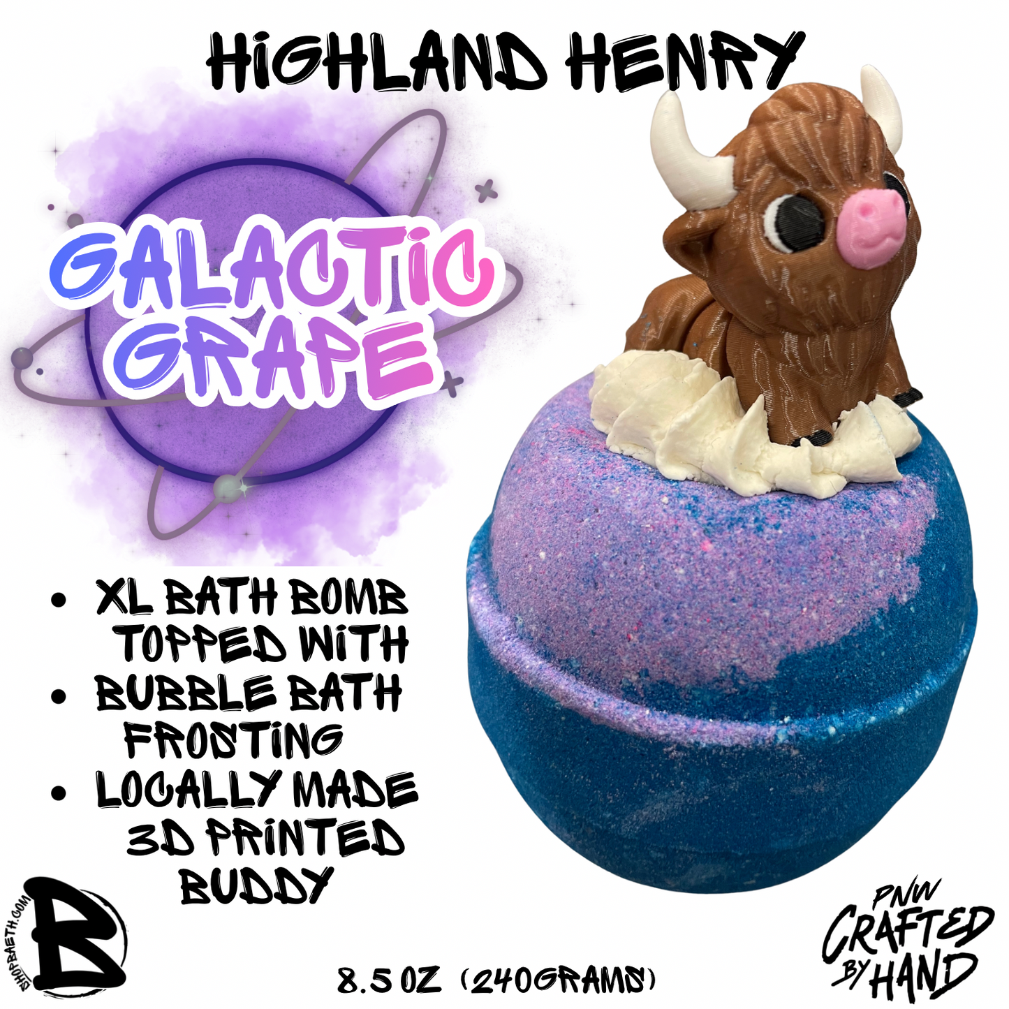 Highland Henry Cow Bubble Bath Bomb