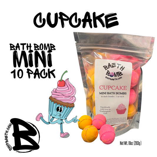 Cupcake  Mini Bath Bomb 10 pack