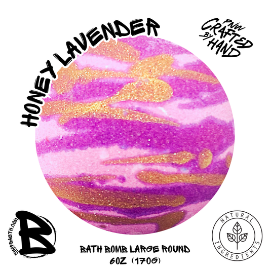 Honey Lavander Large Bath Bomb 6oz