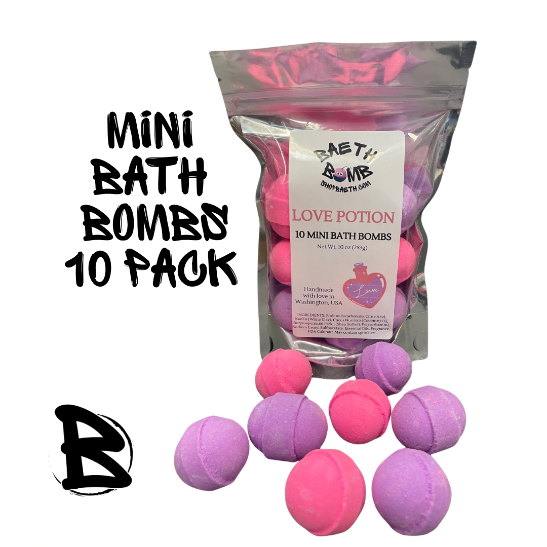 Love Potion Mini Bath Bomb 10 pack