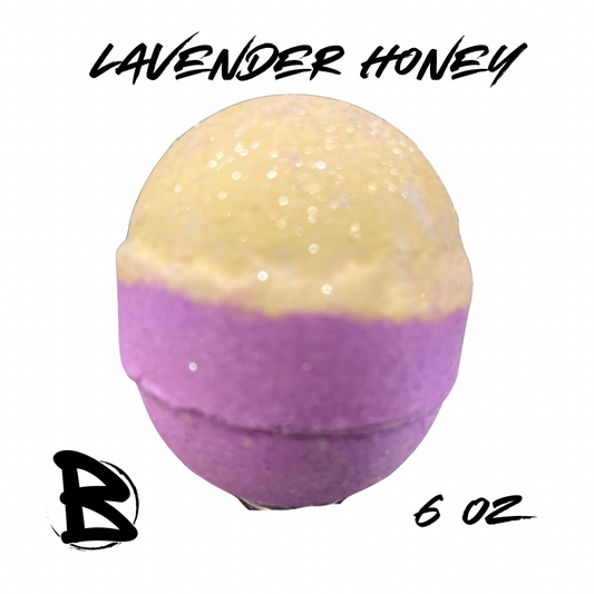 Lavender Honey Large Bath Bomb 6oz