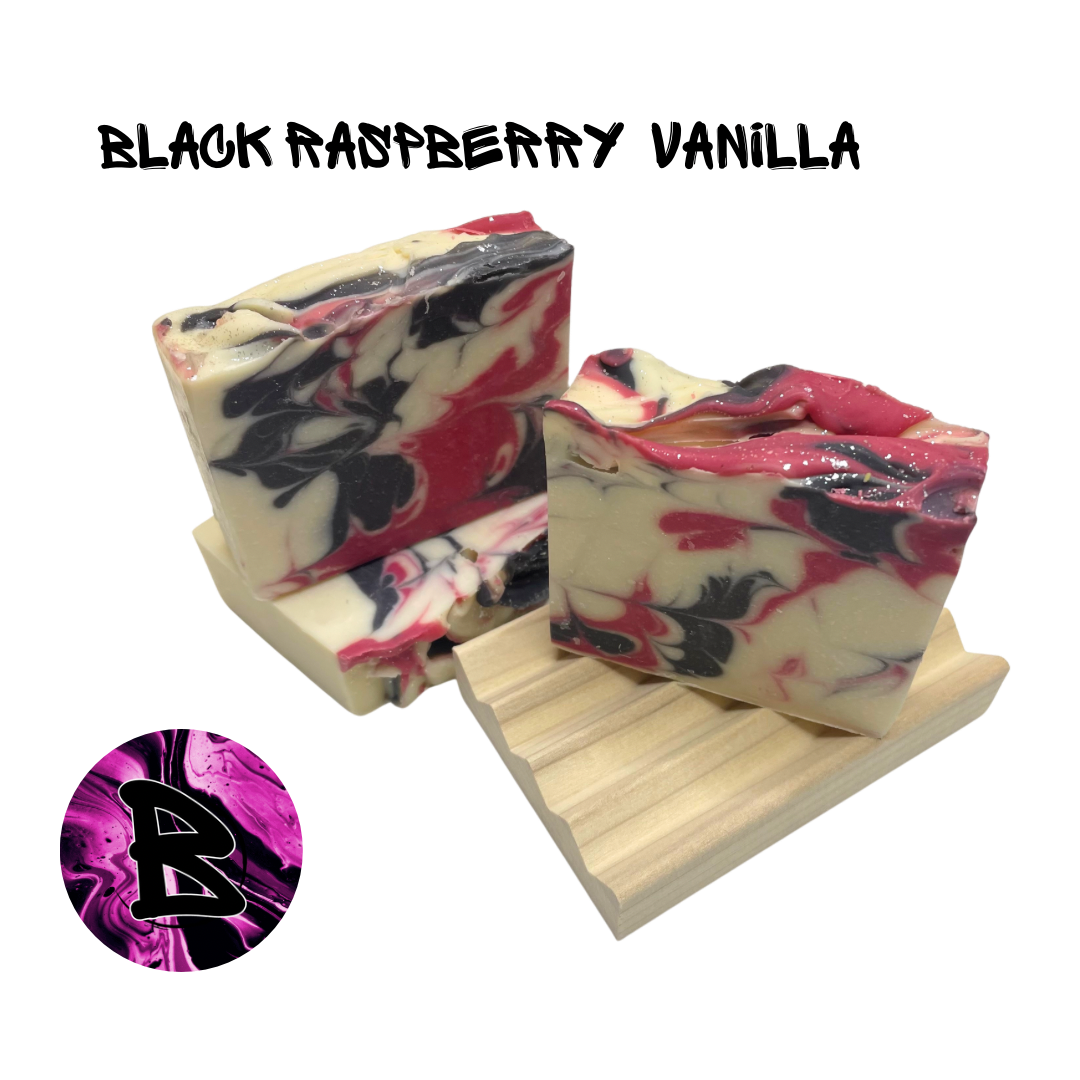 Black Raspberry Vanilla Natural Vegan Soap