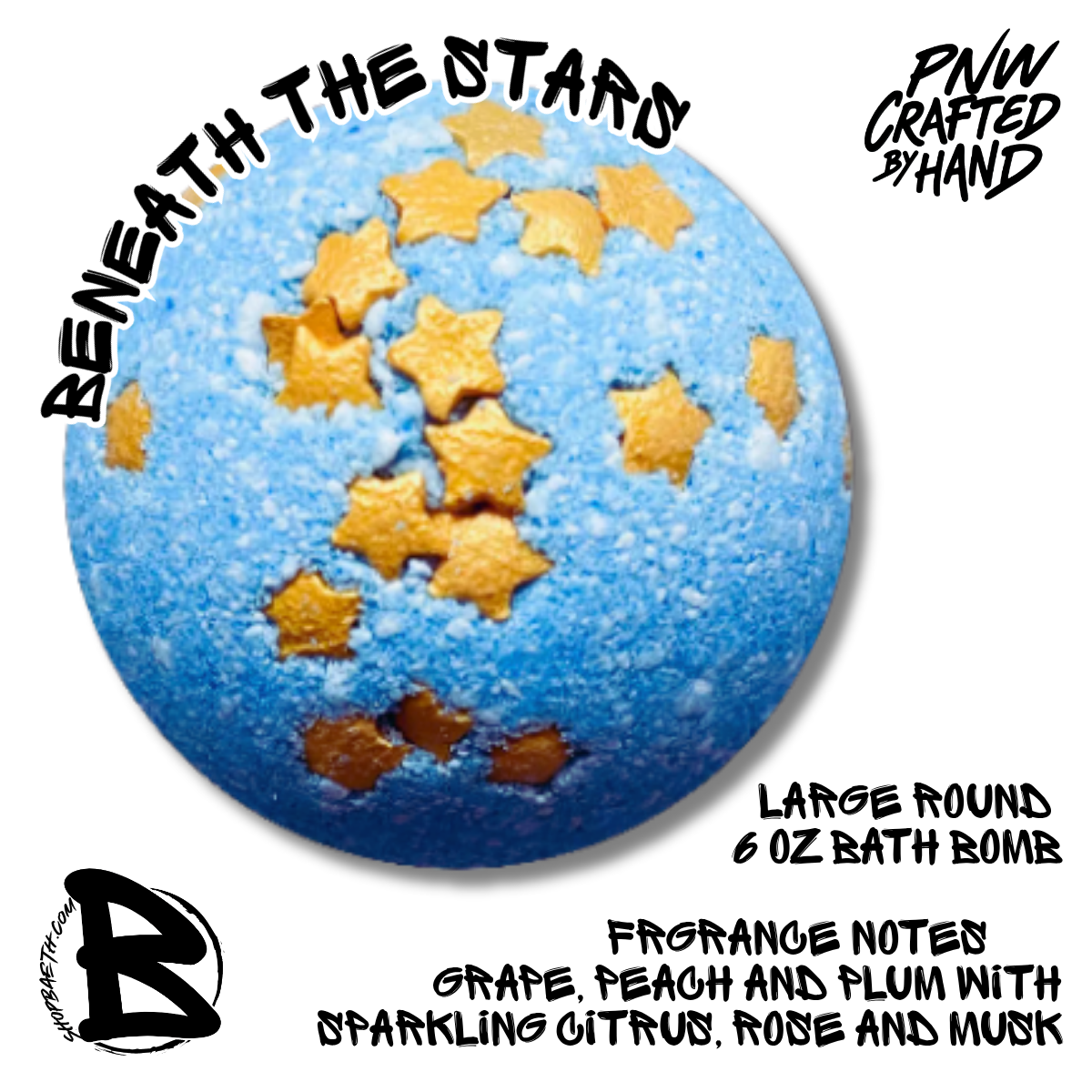 Beneath the stars Large Bath Bomb 6oz