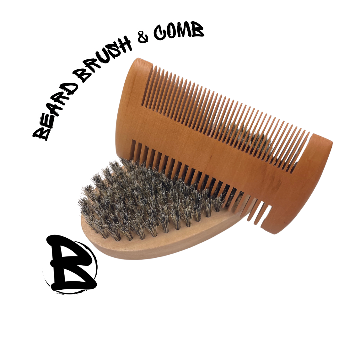 Boars Hair Beard Brush & Comb