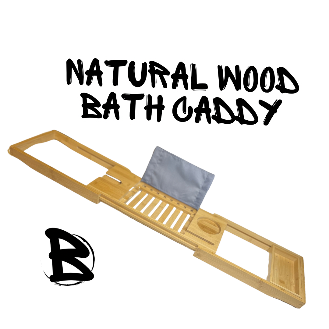 Natural Wood Bath Caddy