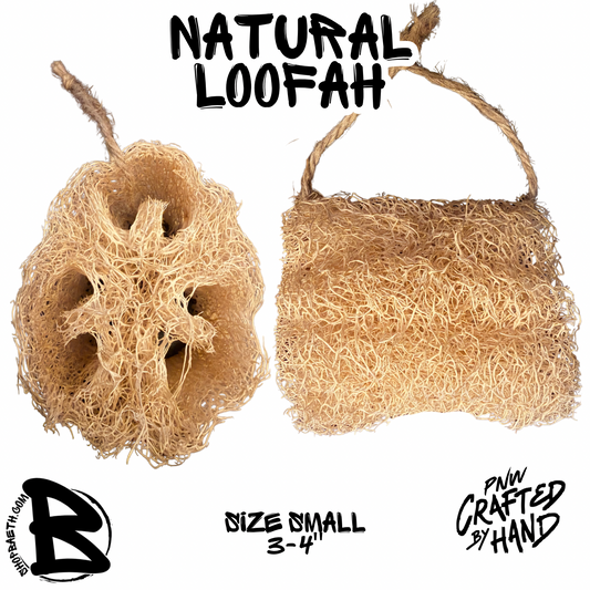 Natural Loofah small 3-4"