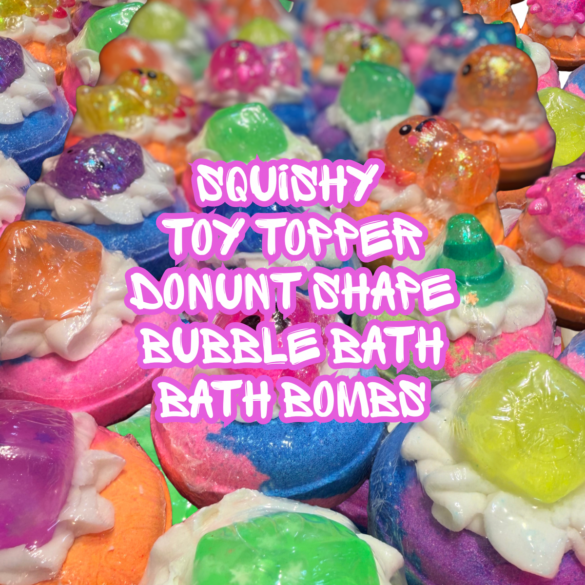 SquishyToy Topper Bubble Bath Bomb