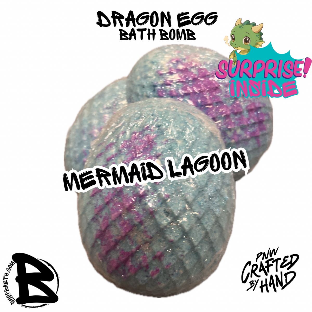 Dragon egg Surprise Inside Bath Bomb