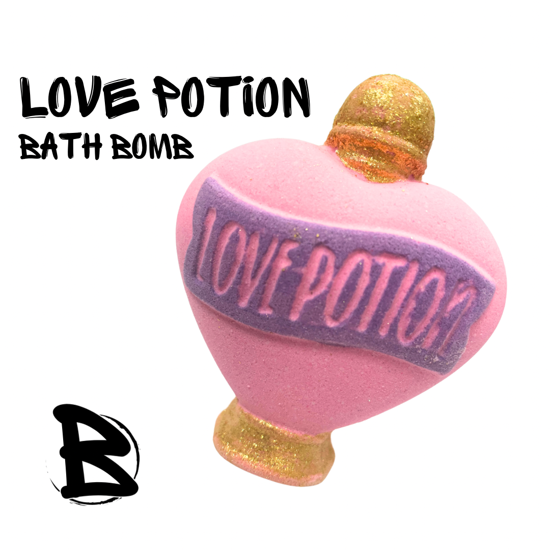 Love Potion Shaped Bath Bomb