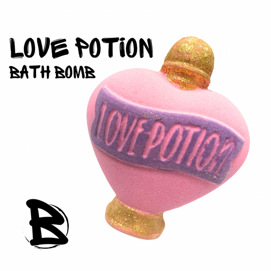 Love Potion Shaped Bath Bomb