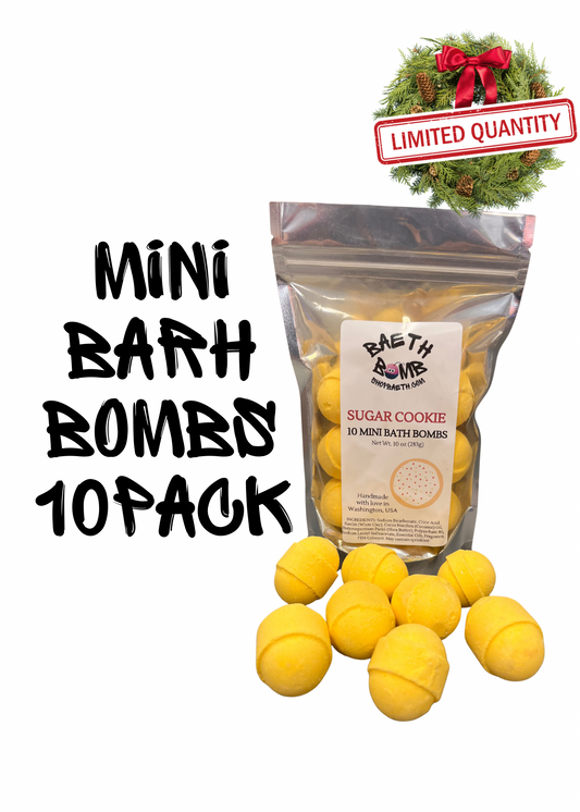 Sugar Cookie Mini Bath Bomb 10 pack