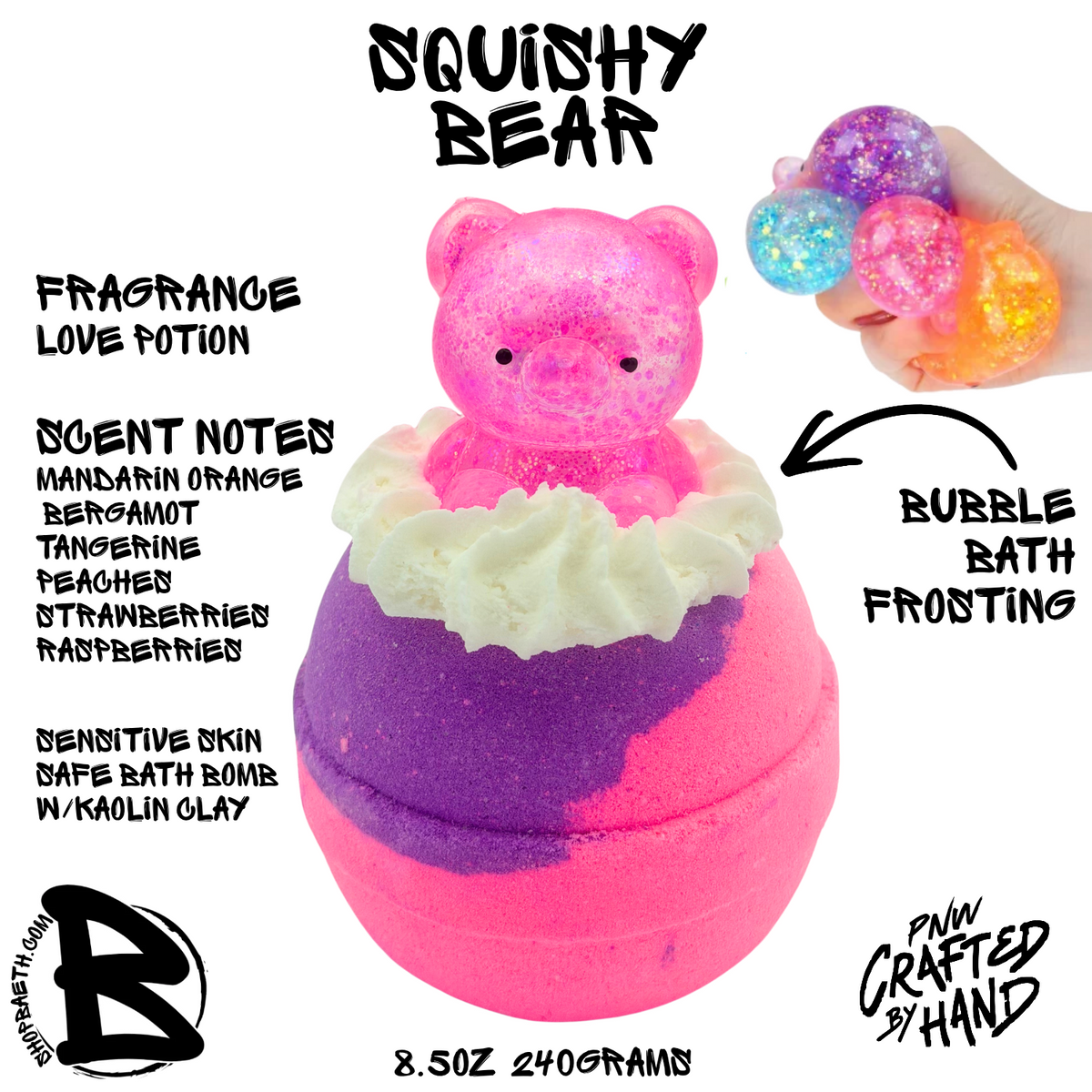 Squishy Bear Bubble Bath Bomb