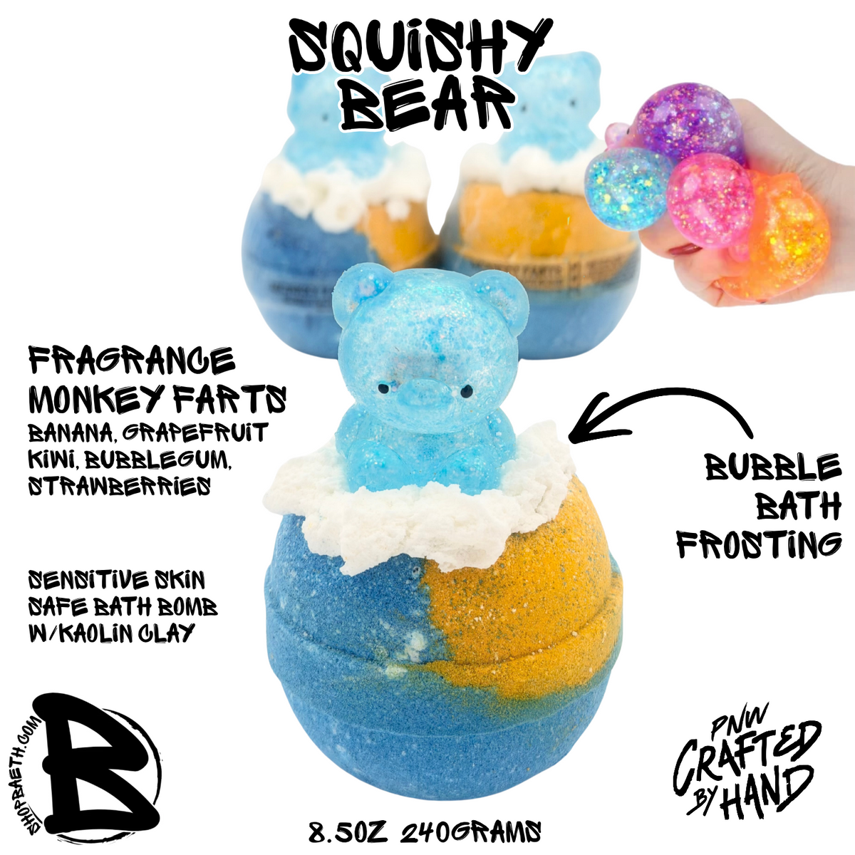 Squishy Bear Bubble Bath Bomb