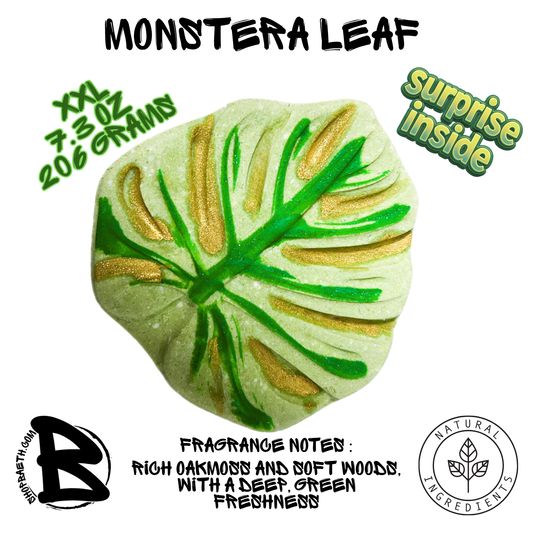 Monstera Surprise Inside Bath Bomb 7.3oz