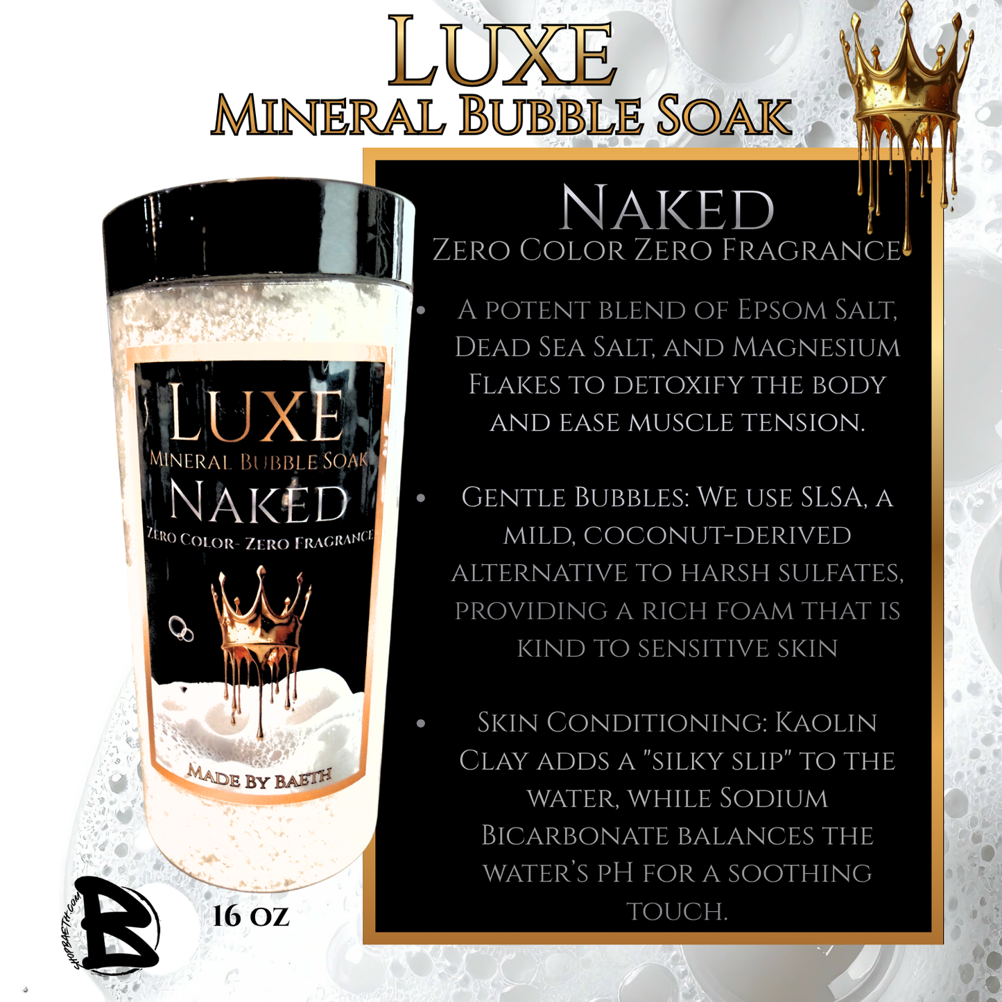 Naked Luxe Mineral Bubble Soak