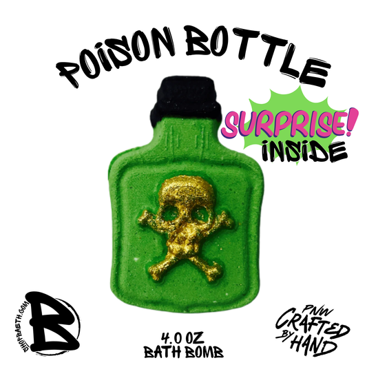 Poison Bottle Surprise Inside Bath Bomb