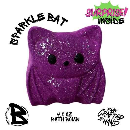 Sparkle Bat Surprise Inside Bath Bomb