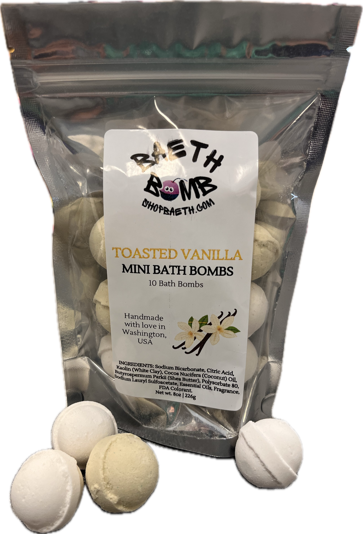 Toasted Vanilla Mini Bath Bomb