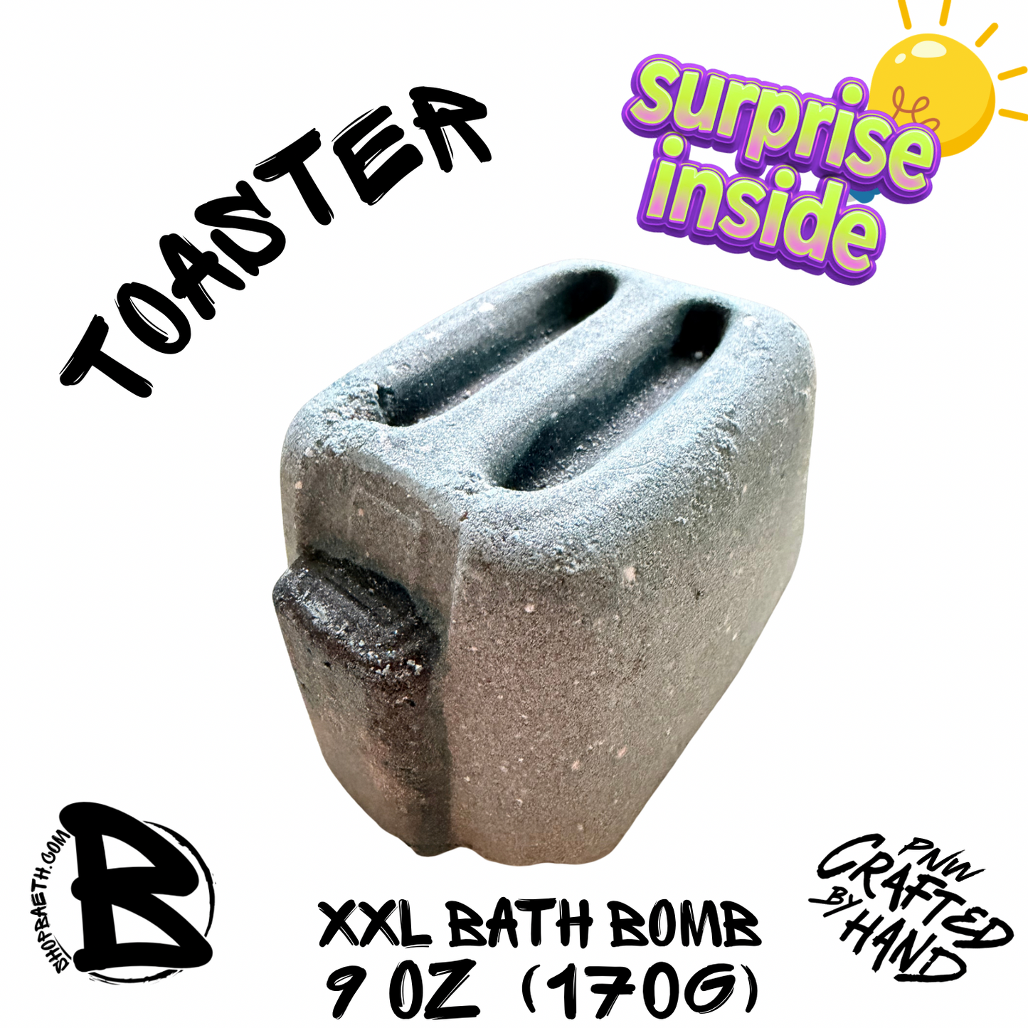 Toaster light show bath bomb