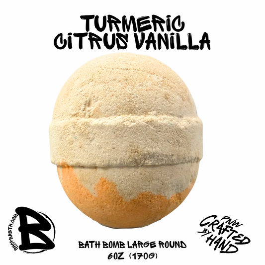 Turmeric Citrus & Vanilla Large Bath Bomb 6oz