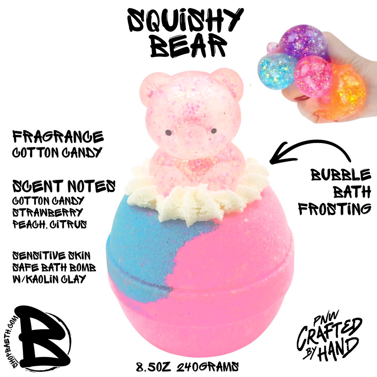 Squishy Bear Bubble Bath Bomb