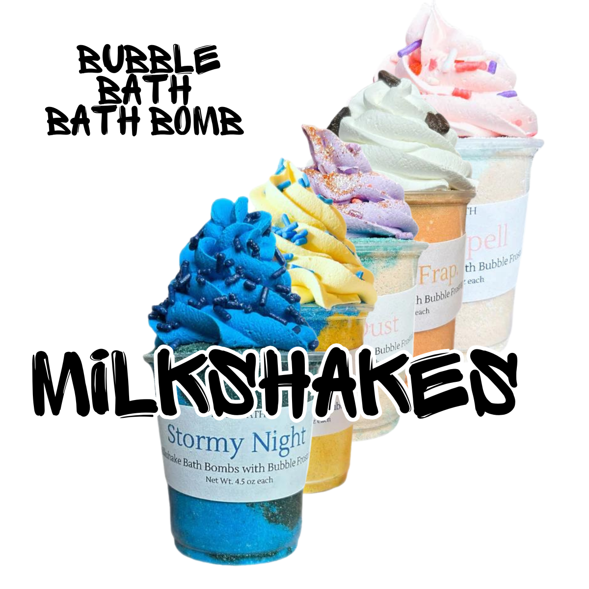 Bubble Bath Bomb Milkshake