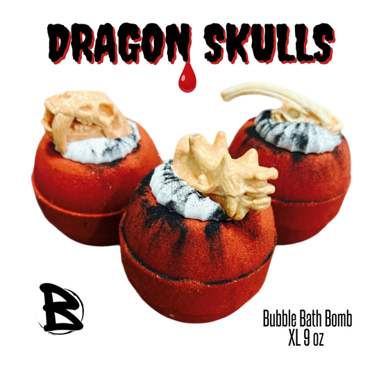 Dragon Skulls Bubble Bath Bomb XL 9oz