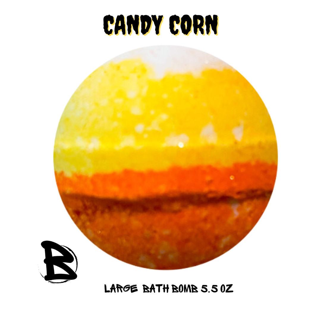 Candy Corn Large Bath Bomb 5.5 oz