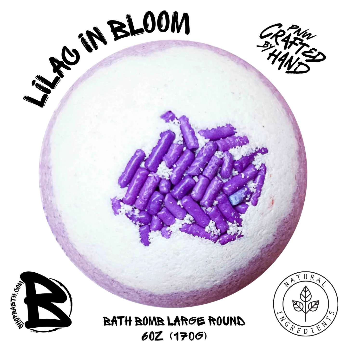 Lilac in bloom Large Bath Bomb 6oz