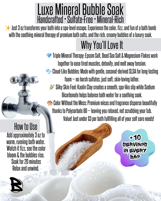 Mint Eucalyptus Luxe Mineral Bubble Soak