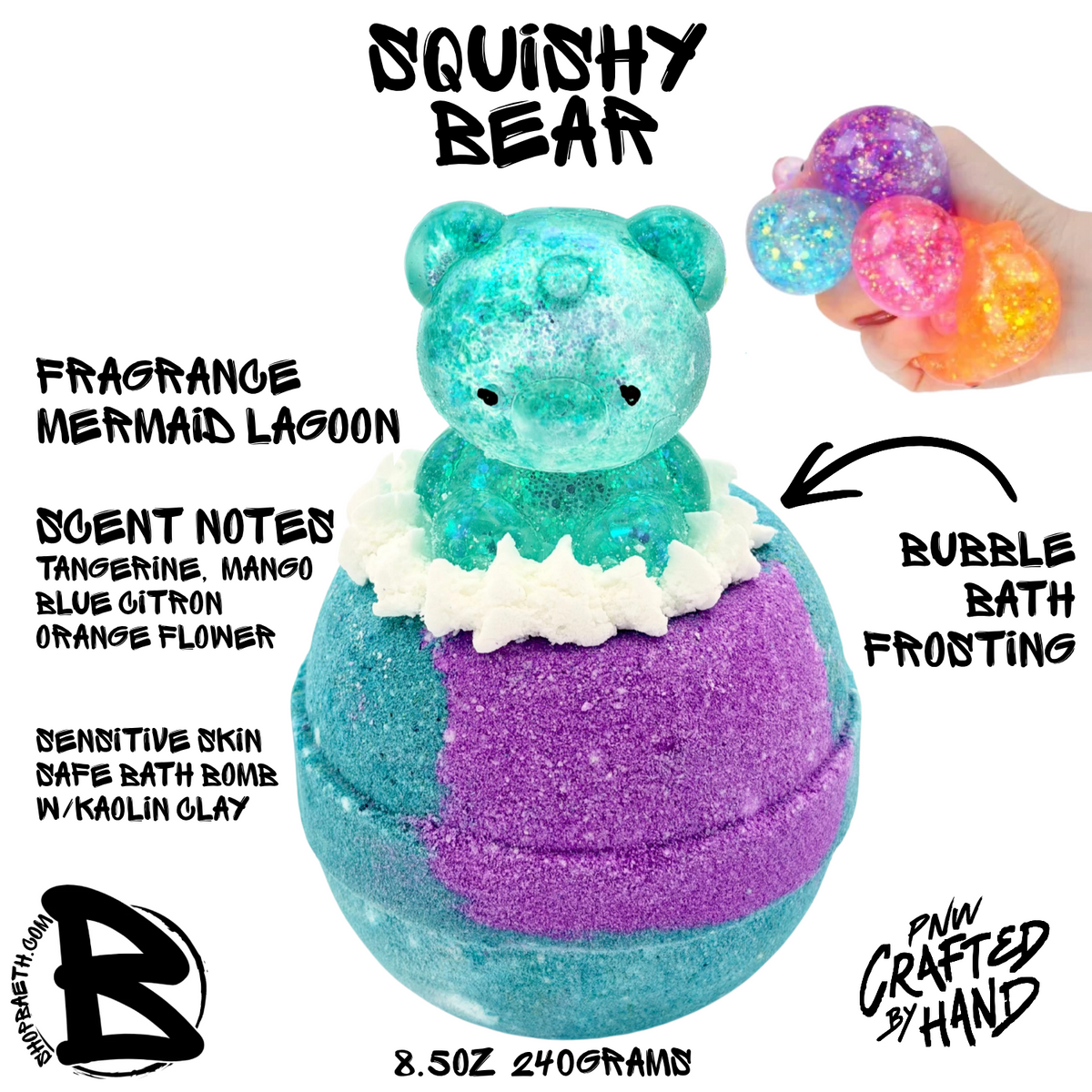 Squishy Bear Bubble Bath Bomb