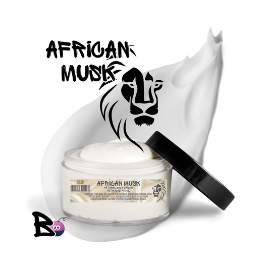 African Musk Natural Body Cream  4.0oz with Aloe