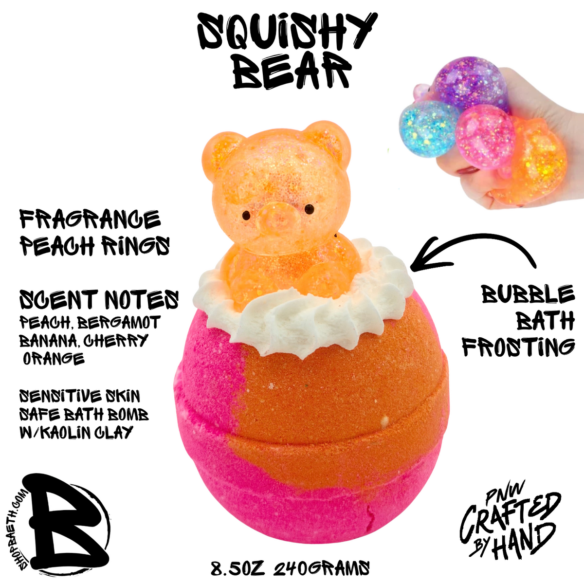 Squishy Bear Bubble Bath Bomb