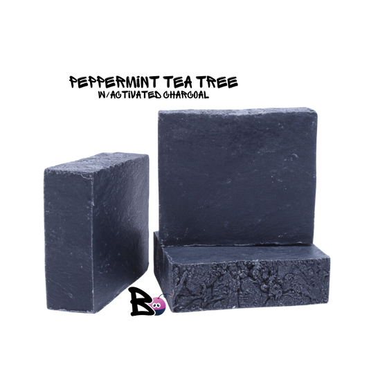 Peppermint Tea Tree Soap w/ Activated Charcoal