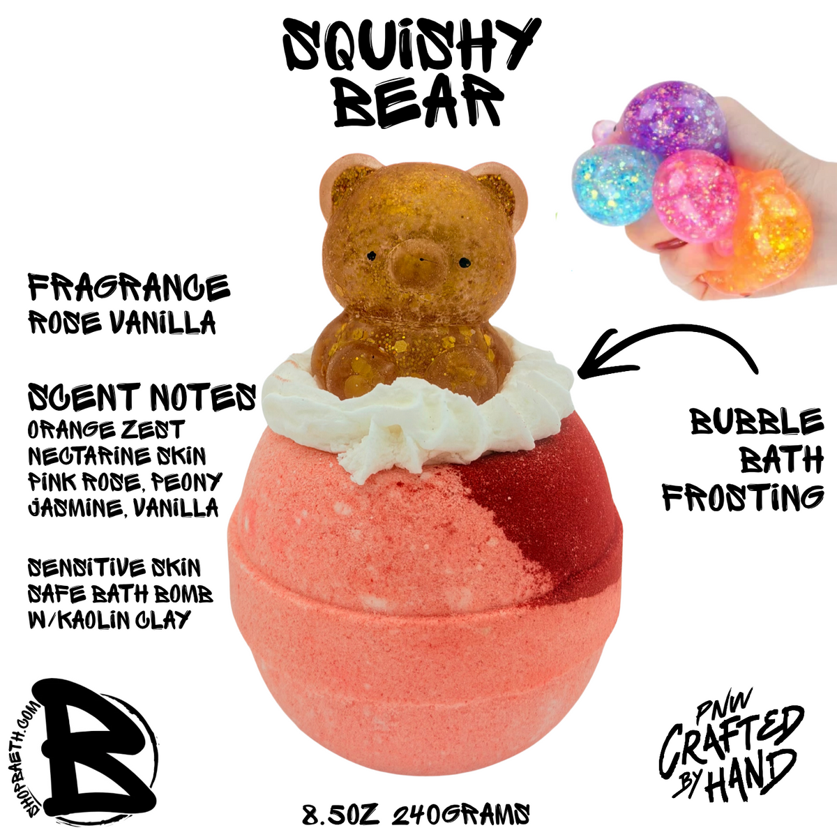 Squishy Bear Bubble Bath Bomb